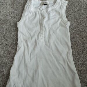 Universal Thread White Sleeveless Tank Top